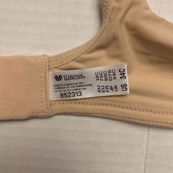 NWOT Wacoal Perfect Primer Full Figure Wire-Free Bra size 34C nude - Picture 5 of 7